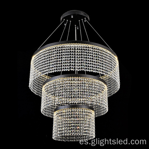 Lámparas de techo de cristal de hotel de lujo